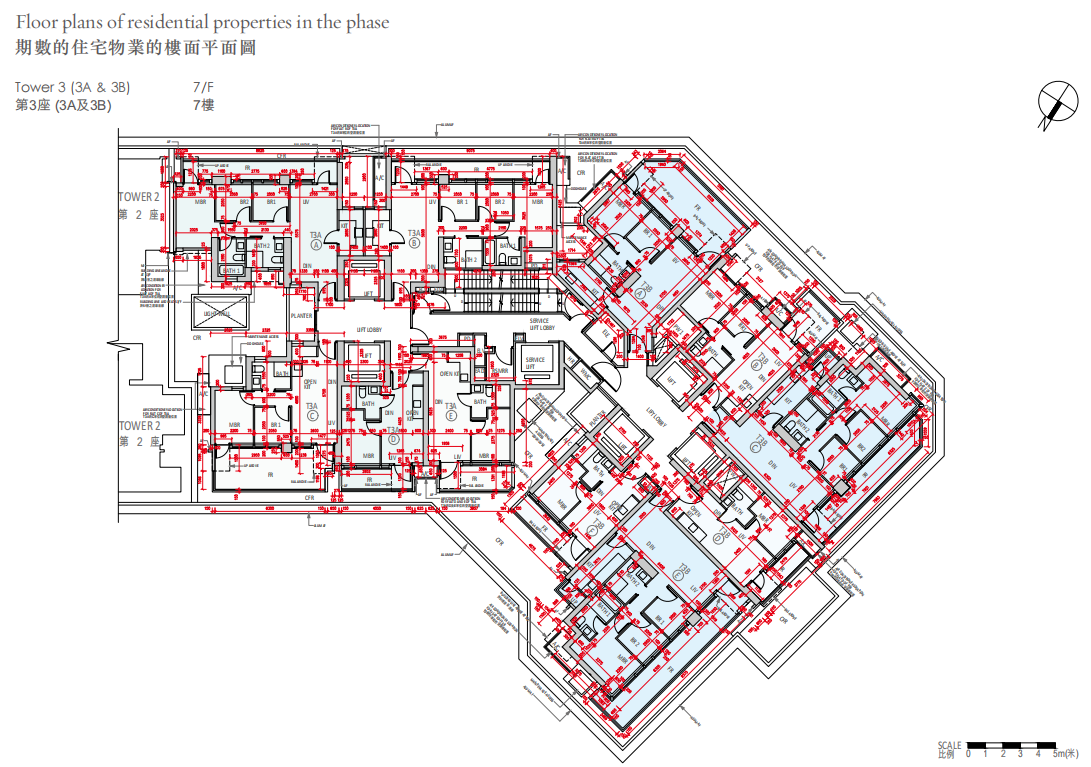 柏傲庄 三期樓棟平面圖